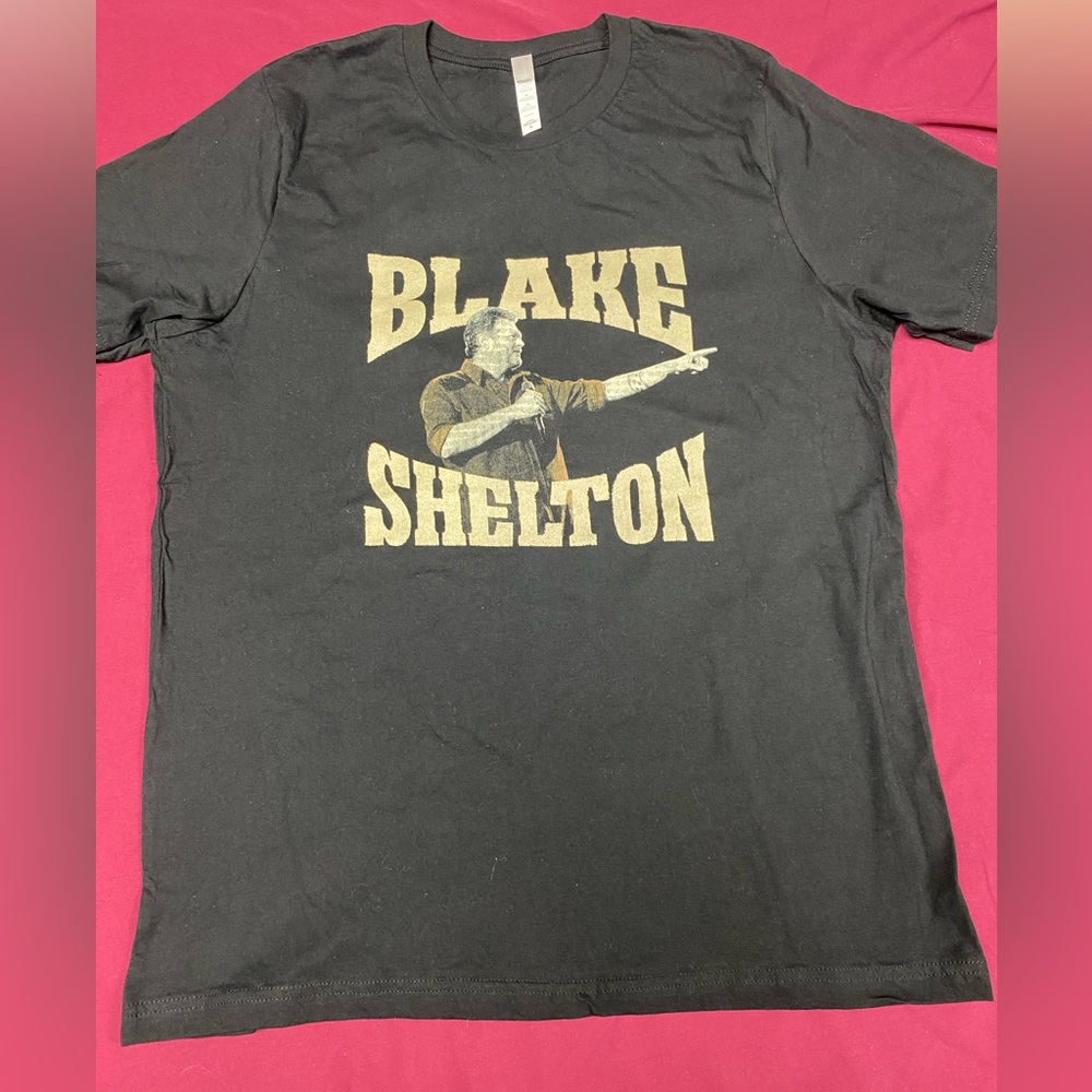Bella Canvas Black and Gold Blake Shelton Tee